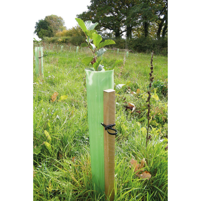 Green twin-wall tree shelter tube